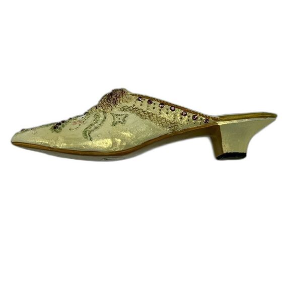 Vintage Nostalgia Collectible Miniature Shoe Figurine Slide On If The Shoe Fits - Picture 8 of 9